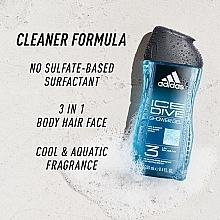 Duschgel - Adidas Ice Dive Body, Hair and Face Shower Gel — Bild N4