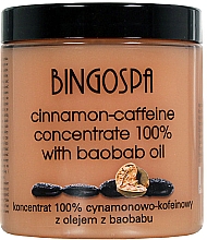 Düfte, Parfümerie und Kosmetik 100% Zimt-Koffein-Konzentrat zur Körpermodellierung mit Baobaböl - BingoSpa Concentrate 100% Cinnamon-Caffeine With Oil of Baobab