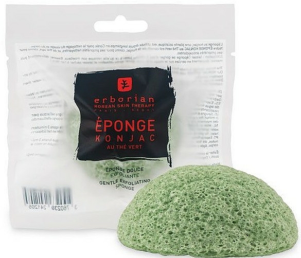 Peelingschawamm mit Konjakwurzel und grünem Tee für Gesicht und Körper - Erborian Green Tea Konjac Sponge — Bild N1