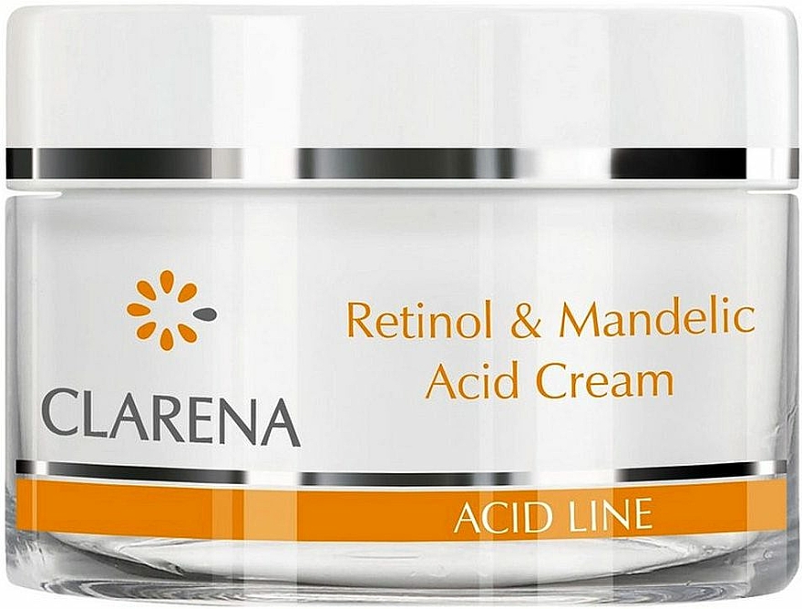 Anti-Falten Gesichtscreme mit Mandelsäure und Retinol - Clarena Retinol & Mandelic Acid Cream  — Bild N1