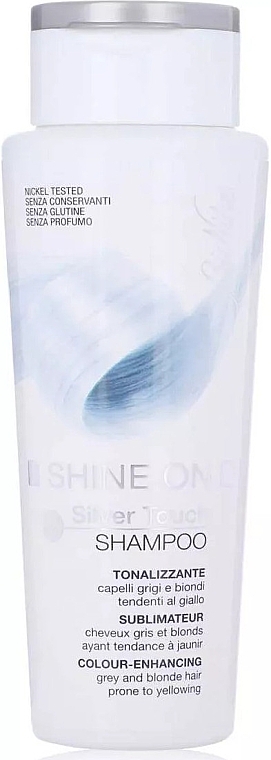 Shampoo für helles und graues Haar - BioNike Shine On Silver Touch Color-Enhancing Hair Shampoo — Bild N1