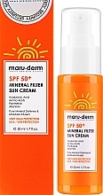 Sonnencreme für das Gesicht - Maruderm Cosmetics Mineral Filter Sun Cream SPF 50+  — Bild N2