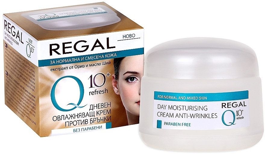 Feuchtigkeitsspendende Anti-Falten Tagescreme für normale und Mischhaut mit Reisextrakt, Sheabutter und Coenzym Q10 - Q10+Refresh Day Moistursing Cream Anti-Wrinkles — Bild N1