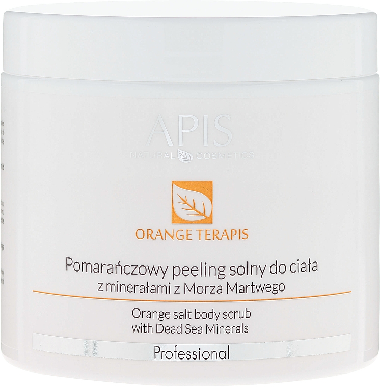 Glättendes Körperpeeling - APIS Professional Orange Terapis Orange Salt Body Scrub With Dead Sea Minerals — Bild N1