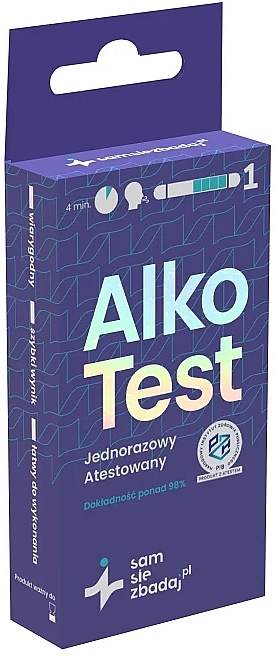 Einweg-Alkoholtest - Samsiezbadaj Alko Test — Bild N1