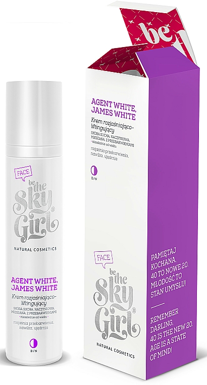 Aufhellende Lifting-Gesichtscreme - Be the Sky Girl Agent White, "James White Luminous" Lifting Cream — Bild N1