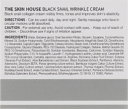 Pflegende Gesichtscreme mit Kollagen und Schneckenschleimextrakt - The Skin House Black Snail Wrinkle Cream — Bild N3