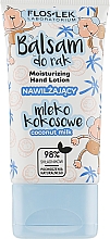 Düfte, Parfümerie und Kosmetik Feuchtigkeitsspendende Handlotion mit Kokosmilch - Floslek Moisturizing Hand Lotion Coconut Milk