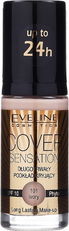Langanhaltende Foundation SPF 10 - Eveline Cosmetics Cover Sensation — Bild N1