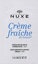 Feuchtigkeitsspendende Lifting-Gesichtscreme - Nuxe Creme Fraiche De Beaute Moisturising Plumping Cream 48H (Probe)  — Bild N1