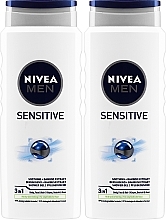 Körperpflegeset - Nivea Men Sensitive (Duschgel 2x500ml) — Bild N1