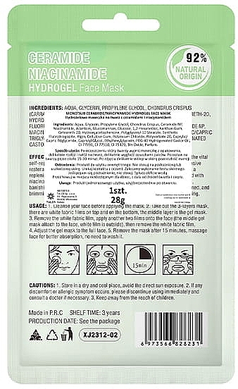 Tuchmaske - Mond'Sub Ceramide Niaciamide Hydrogel Face Mask  — Bild N2