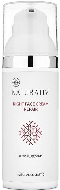 Reparierende Anti-Aging Nachtcreme für Gesicht und Hals - Naturativ Facial Night Cream — Bild N1