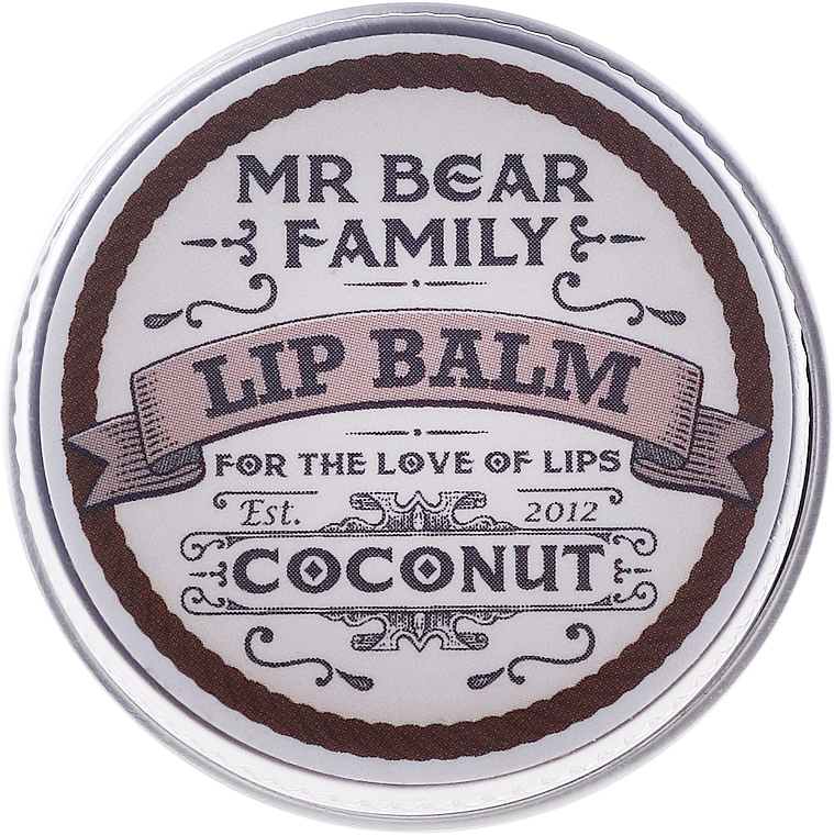 Lippenbalsam - Mr. Bear Family Lip Balm Coconut — Bild N1