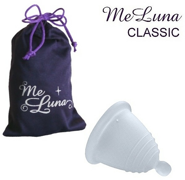 Menstruationstasse Größe S transparent - MeLuna Classic Shorty Menstrual Cup Ball — Bild N1