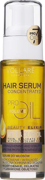 Stärkendes Haarserum mit Vitamin E, A & D - Vollare Pro Oli Volume Hair Serum — Foto N2