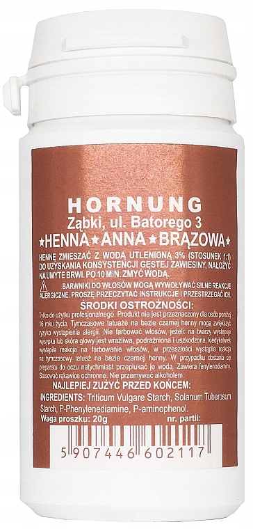 Augenbrauen-Henna - Hornung Brow Henna — Bild N1