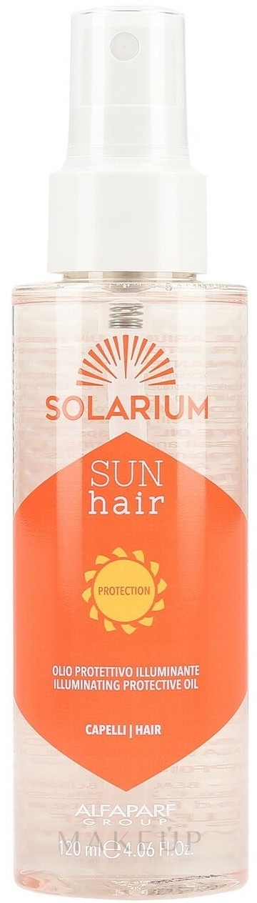 Sonnenschutzöl für das Haar - Alfaparf Solarium Sun Hair Illuminating Protective Oil — Bild 125 ml