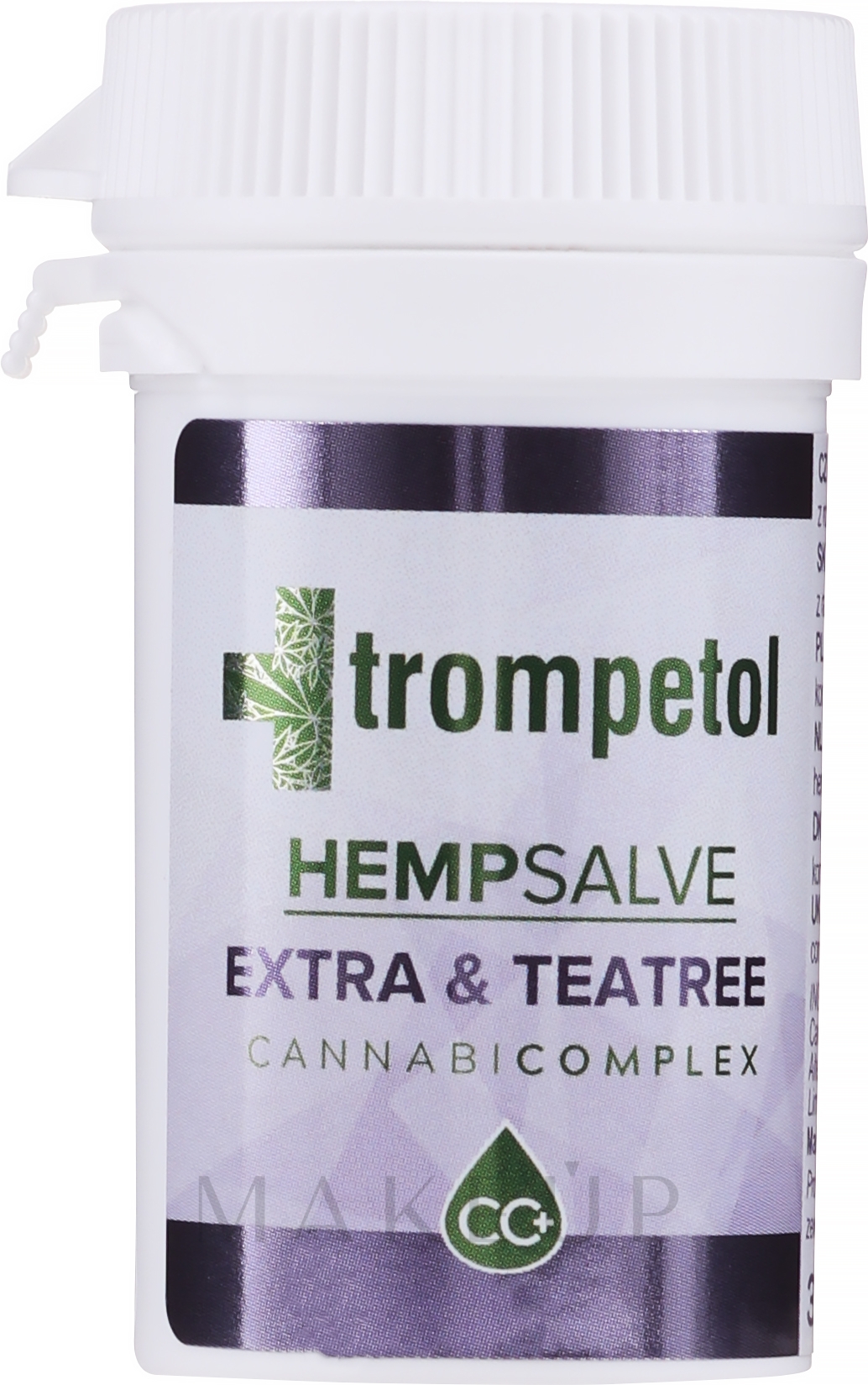Beruhigende, regenerierende und entzündungshemmende Hanfsalbe für den Körper mit Teebaum - Trompetol Hemp Salve Extra & Tea Tree — Bild 30 ml