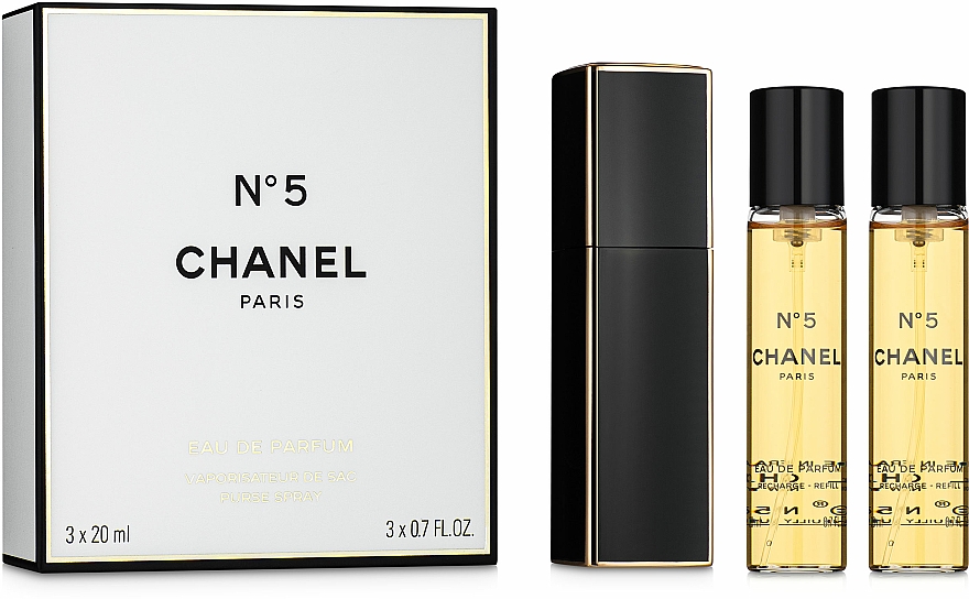 Chanel N5 Purse Spray - Eau de Parfum (2x20ml Refill + Parfümzerstäuber) — Bild N1