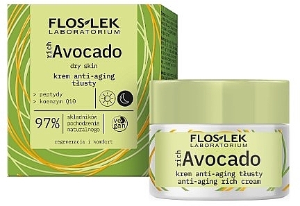 Anti-Aging Creme für trockene Haut - Floslek richAvocado Anti-Aging Cream — Bild N1