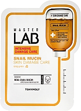 Düfte, Parfümerie und Kosmetik Tuchmaske mit Schneckenschleim - Tony Moly Master Lab Snail Mucin Mask