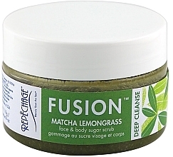 Zuckerpeeling für Gesicht und Körper Matcha-Zitronengras - Repechage Fusion Matcha Lemongrass Face & Body Sugar Scrub — Bild N1