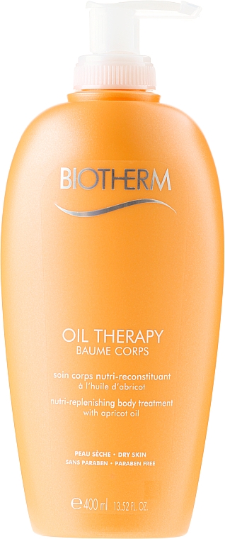 Wiederaufbauende, intensiv pflegende Körpermilch mit Aprikosenöl für trockene Haut - Biotherm Oil Therapy Baume Corps Nutri-Replenishing Body