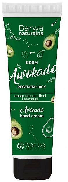Regenerierende Hand- und Nagelcreme mit Avokadoöl - Barwa Natural Avocado Hand Cream — Bild N1