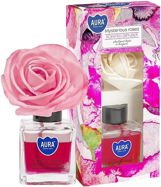 Raumerfrischer Geheimnisvolle Rosen - Bispol Premium Line Mysterious Roses Reed Diffuser — Bild N1