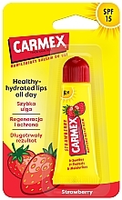 Düfte, Parfümerie und Kosmetik Feuchtigkeitsspendender Lippenbalsam für trockene und rissige Lippen mit Erdbeergeschmack SPF 15 - Carmex Lip Balm