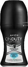 Düfte, Parfümerie und Kosmetik Deo Roll-on Antitranspirant - Avon On Duty Men Invisible Antiperspirant Roll-On