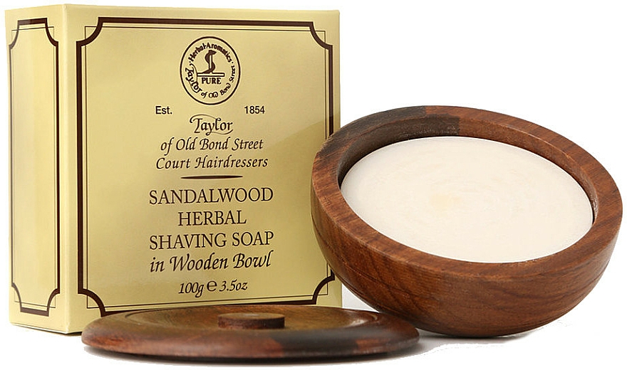 Kräuter-Rasierseife mit Sandelholzduft - Taylor Of Old Bond Street Sandalwood Herbal Shaving Soap — Bild N1