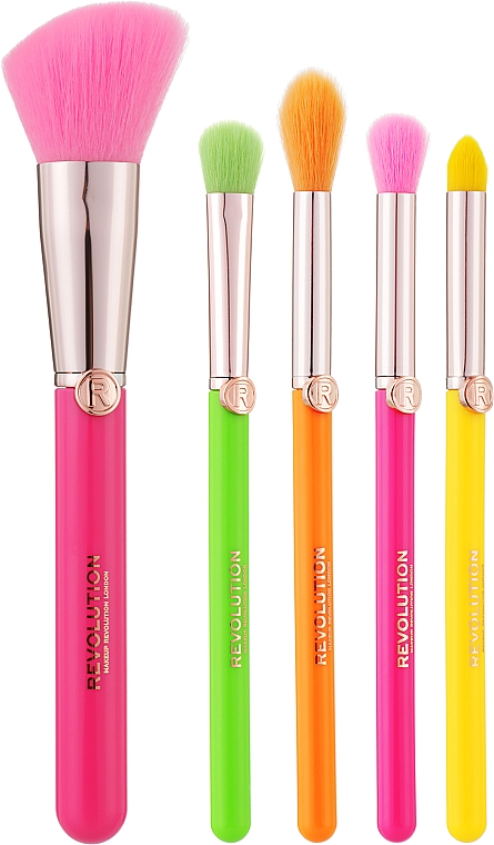 Make-up Pinselset 5-tlg. - Makeup Revolution Neon Heat Brush Set — Bild N1