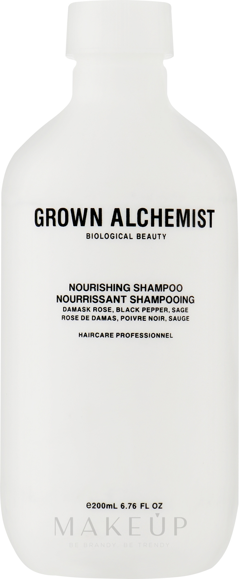 Pflegeshampoo - Grown Alchemist Nourishing Shampoo 0.6 Damask Rose, Black Pepper, Sage — Bild 200 ml