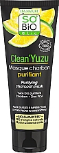 Düfte, Parfümerie und Kosmetik Reinigende Gesichtsmaske mit Aktivkohle - So'Bio Etic Clean'Yuzu Purifying Charcoal Mask