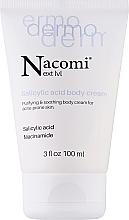 Düfte, Parfümerie und Kosmetik Reinigende und beruhigende Körpercreme mit Salicylsäure - Nacomi Salicylic Acid purifying body Cream