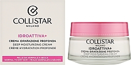 Feuchtigkeitscreme für normale bis trockene Haut  - Collistar Idroattiva+ Deep Moisturizing Cream — Bild N2