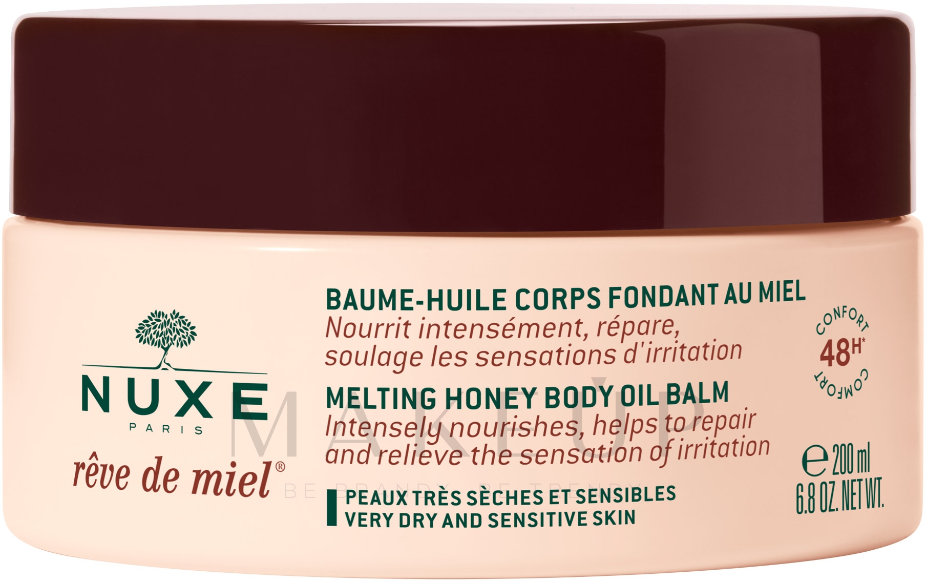 Körperöl-Balsam aus Honig für trockene und empfindliche Haut - Nuxe Reve de Miel Melting Honey Body Oil Balm — Bild 200 ml