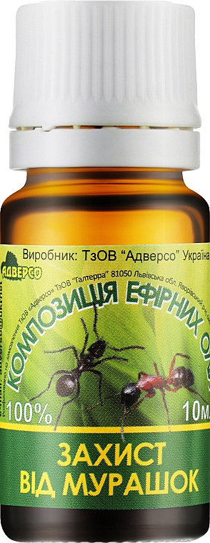 Komposition aus ätherischen Ölen zum Schutz gegen Ameisen in Innenräumen - Adverso — Bild N1