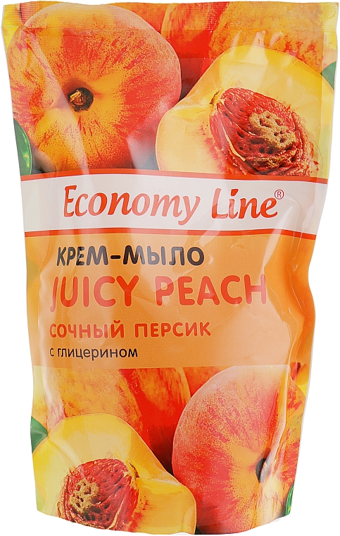 Flüssige Cremeseife mit Glycerin Juicy Peach - Economy Line Juicy Peach Cream Soap — Bild N2