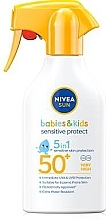 Düfte, Parfümerie und Kosmetik Sonnenschutzspray für Kinder und Babys - Nivea Sun Babies & Kids Sensitive Protect Spray SPF 50+