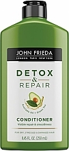 Düfte, Parfümerie und Kosmetik Glättender Conditioner mit Avocadoöl und grünem Tee - John Frieda Detox & Repair Conditioner