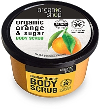 Düfte, Parfümerie und Kosmetik Körperpeeling mit Bio Orangenöl und braunem Zucker - Organic Shop Body Scrub Organic Orange & Sugar
