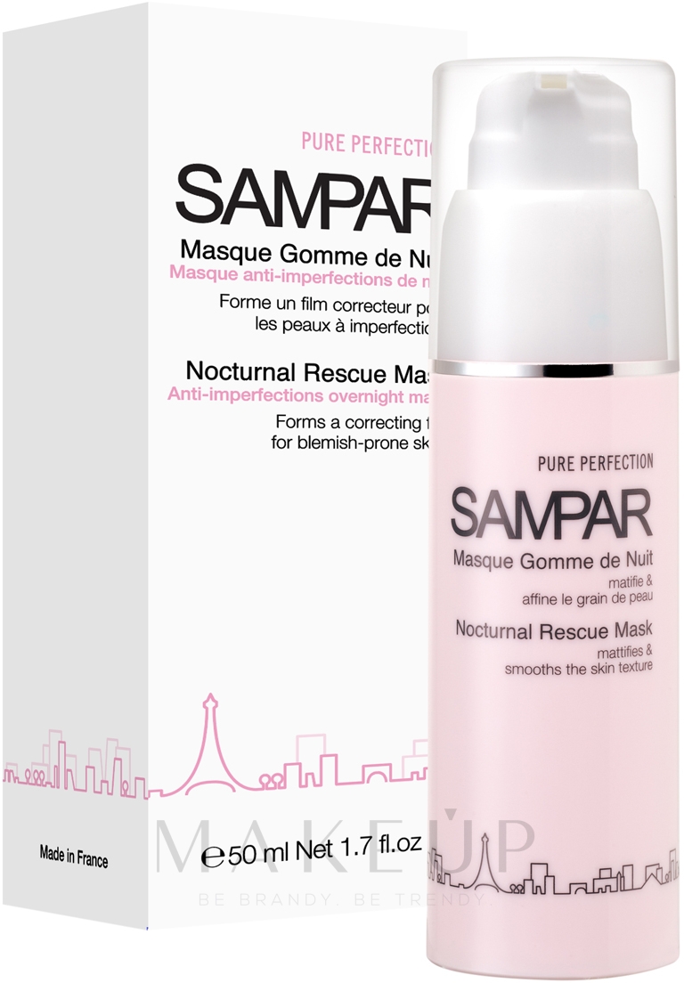 Gesichtsmaske gegen Akne für die Nacht - Sampar Pure Perfection Nocturnal Rescue Mask — Bild 50 ml