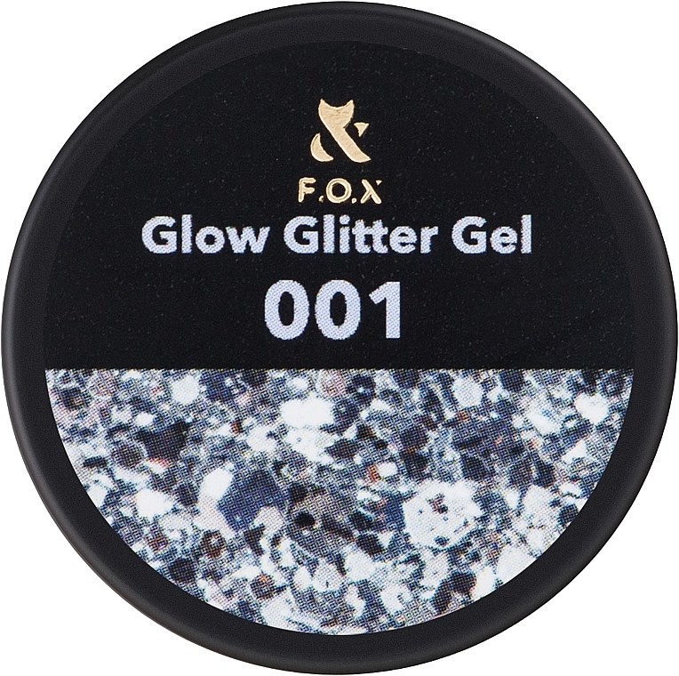 Glitzerndes Nagelgel - F.O.X Glow Glitter Gel — Bild N1