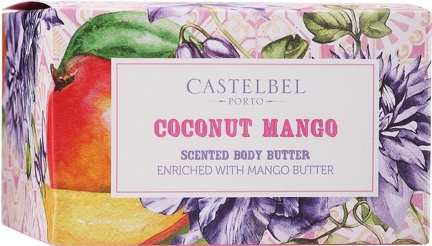 Pflegende und feuchtigkeitsspendende Körperbutter mit Kokos- und Mangoduft - Castelbel Smoothies Coconut Mango Body Butter — Bild N2