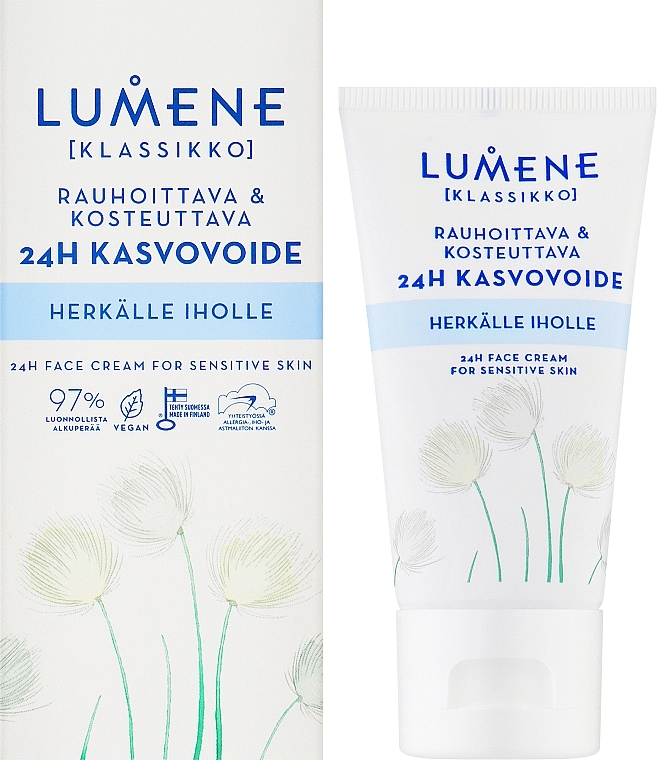 Beruhigende Gesichtscreme für empfindliche Haut 24H - Lumene Klassikko — Bild N2