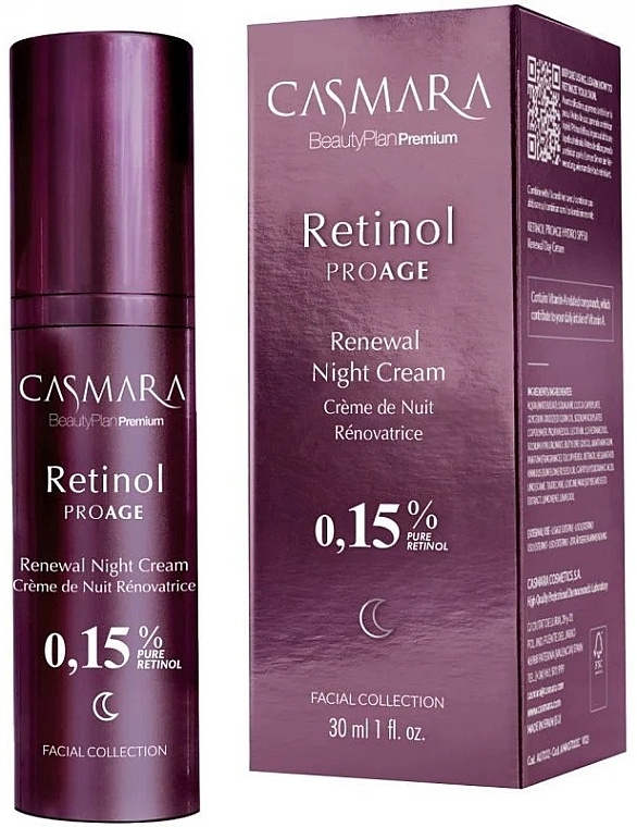 Regenerierende Nachtcreme mit Retinol 0,3 % - Casmara Retinol Proage Renewal Night Cream — Bild N2