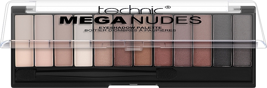 Lidschattenpalette - Technic Cosmetics Mega Nudes­ Eyeshadow Palette — Bild N1